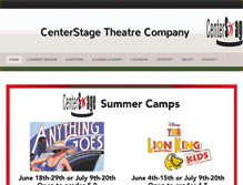 Tablet Screenshot of centerstagetheatrecompany.org